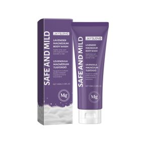 Jaysuing Lavender Magnesium Body Wash Gently Cleanses Exfoliating Moisturizing Moisturizing Long-Lasting Fragrance (Option: 100ml-119g-6.49*1.57*1.57inch)